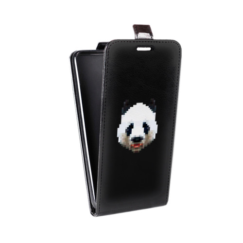 Дизайнерский вертикальный чехол-книжка для Huawei Y6II Прозрачные панды - смайлики