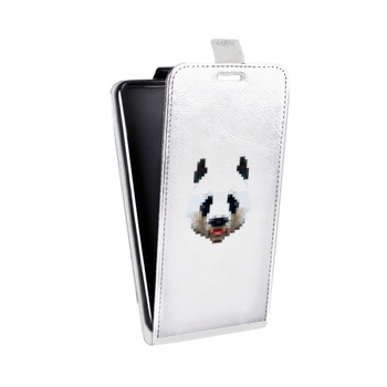 Дизайнерский вертикальный чехол-книжка для Sony Xperia XA Прозрачные панды - смайлики (на заказ)