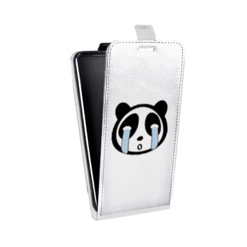 Дизайнерский вертикальный чехол-книжка для Huawei Honor 5C Прозрачные панды - смайлики (на заказ)