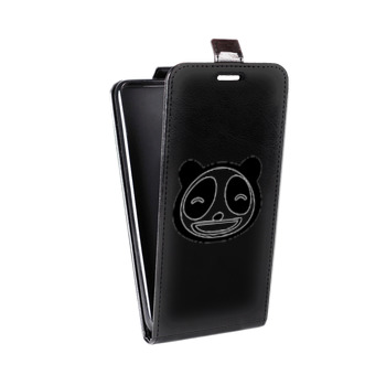 Дизайнерский вертикальный чехол-книжка для ASUS ZenFone 5 ZE620KL Прозрачные панды - смайлики (на заказ)