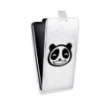 Дизайнерский вертикальный чехол-книжка для Alcatel Shine Lite Прозрачные панды - смайлики