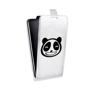 Дизайнерский вертикальный чехол-книжка для Huawei Honor 7A Pro Прозрачные панды - смайлики (на заказ)