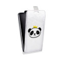 Дизайнерский вертикальный чехол-книжка для LG Optimus G2 Прозрачные панды - смайлики