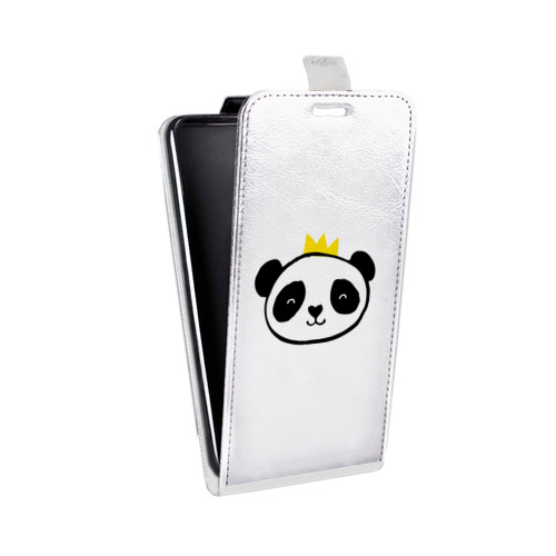 Дизайнерский вертикальный чехол-книжка для LG G4 Stylus Прозрачные панды - смайлики