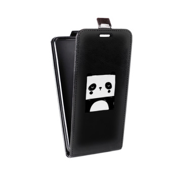 Дизайнерский вертикальный чехол-книжка для LG G7 ThinQ Прозрачные панды - смайлики (на заказ)