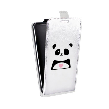 Дизайнерский вертикальный чехол-книжка для Huawei P Smart (2021) Прозрачные панды - смайлики (на заказ)