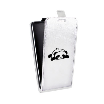 Дизайнерский вертикальный чехол-книжка для ASUS ZenFone Max Plus M1 Прозрачные панды - смайлики (на заказ)