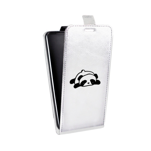 Дизайнерский вертикальный чехол-книжка для ASUS ZenFone 4 Pro Прозрачные панды - смайлики
