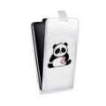 Дизайнерский вертикальный чехол-книжка для HTC One M9+ Прозрачные панды - смайлики