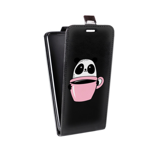 Дизайнерский вертикальный чехол-книжка для Asus ZenFone Live Прозрачные панды - смайлики
