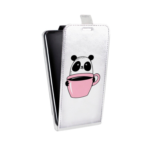 Дизайнерский вертикальный чехол-книжка для LG Optimus G2 mini Прозрачные панды - смайлики