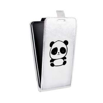 Дизайнерский вертикальный чехол-книжка для Huawei Honor 30i Прозрачные панды - смайлики (на заказ)