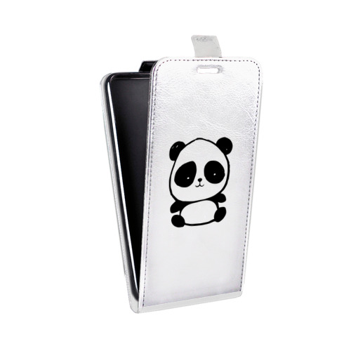 Дизайнерский вертикальный чехол-книжка для Huawei Y6 (2019) Прозрачные панды - смайлики
