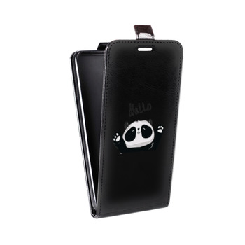 Дизайнерский вертикальный чехол-книжка для BlackBerry KEY2 Прозрачные панды - смайлики (на заказ)
