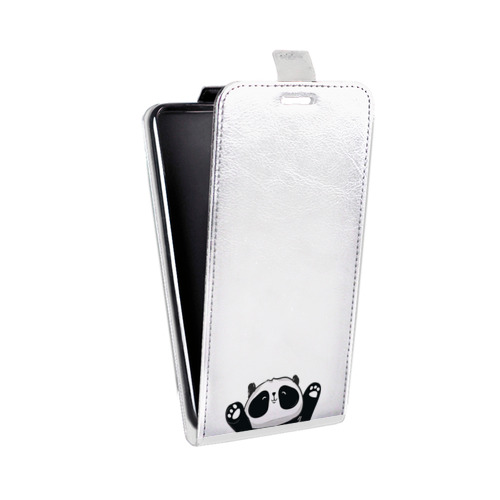 Дизайнерский вертикальный чехол-книжка для Asus ZenFone 4 Max Прозрачные панды - смайлики