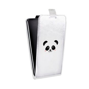 Дизайнерский вертикальный чехол-книжка для Xiaomi RedMi Note 4 Прозрачные панды - смайлики (на заказ)