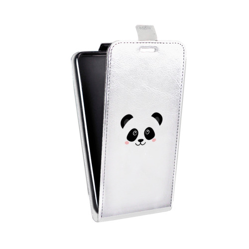 Дизайнерский вертикальный чехол-книжка для LG L70 Прозрачные панды - смайлики