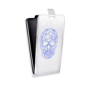 Дизайнерский вертикальный чехол-книжка для ASUS Zenfone 2 Laser Прозрачные черепа 2 (на заказ)