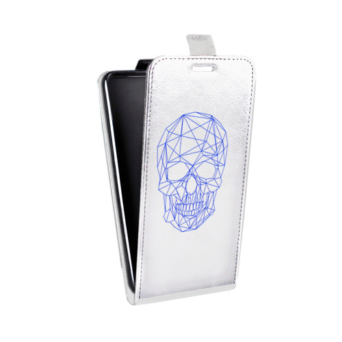 Дизайнерский вертикальный чехол-книжка для ASUS ZenFone 4 Pro Прозрачные черепа 2