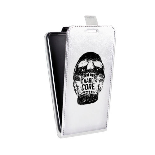 Дизайнерский вертикальный чехол-книжка для Huawei Honor 7X прозрачные черепа 