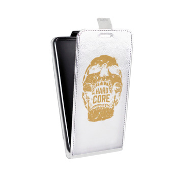 Дизайнерский вертикальный чехол-книжка для Samsung Galaxy S6 Edge прозрачные черепа (на заказ)