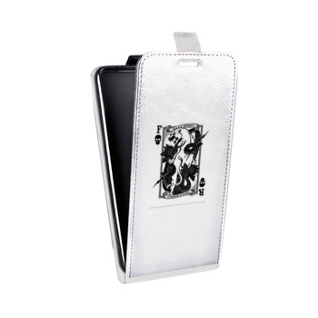 Дизайнерский вертикальный чехол-книжка для Huawei Honor 6A прозрачные черепа 4 (на заказ)