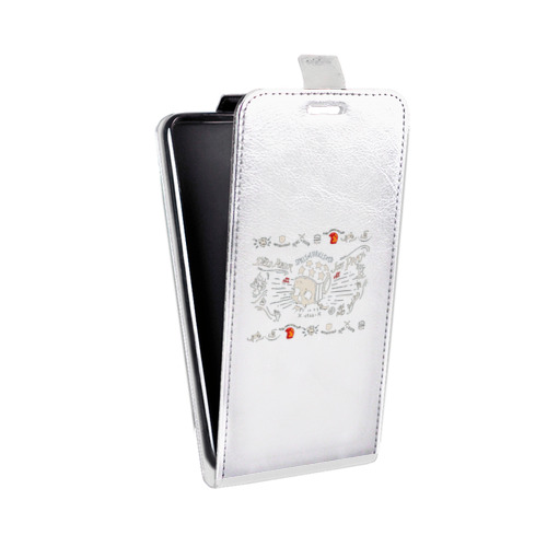 Дизайнерский вертикальный чехол-книжка для Sony Xperia go прозрачные черепа 4