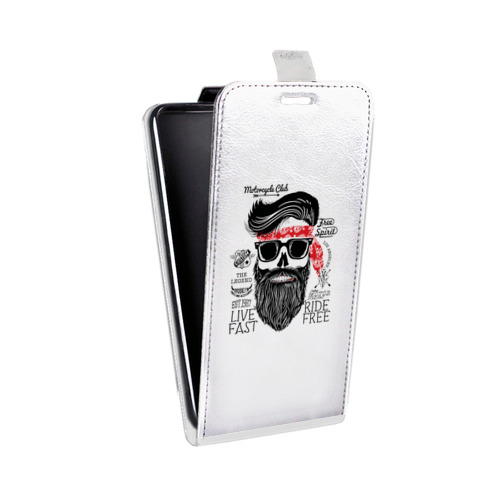 Дизайнерский вертикальный чехол-книжка для ASUS ZenFone 4 Selfie прозрачные черепа 