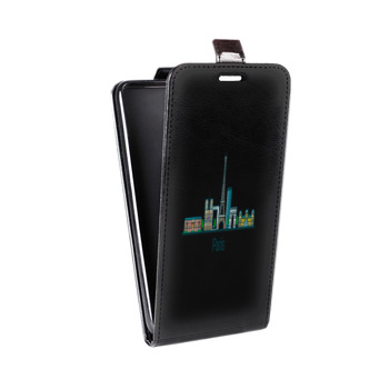 Дизайнерский вертикальный чехол-книжка для Iphone 7 Прозрачные париж (на заказ)