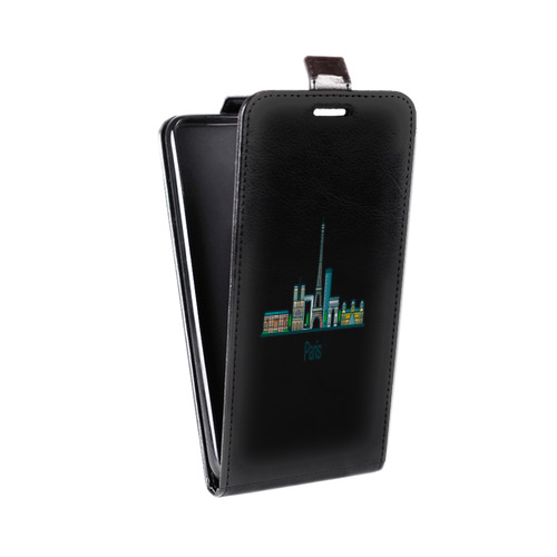 Дизайнерский вертикальный чехол-книжка для LG G3 (Dual-LTE) Прозрачные париж