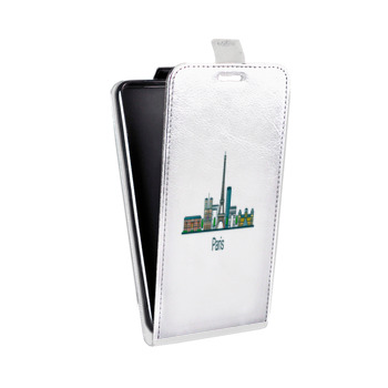 Дизайнерский вертикальный чехол-книжка для Huawei Y5 II Прозрачные париж (на заказ)