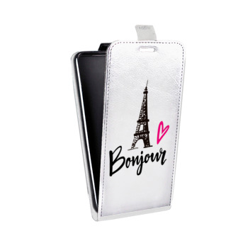 Дизайнерский вертикальный чехол-книжка для Sony Xperia E4g Прозрачные париж (на заказ)