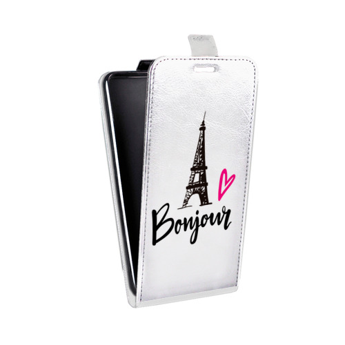 Дизайнерский вертикальный чехол-книжка для ASUS ZenFone 5 Lite Прозрачные париж