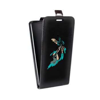 Дизайнерский вертикальный чехол-книжка для LG G5 Прозрачные цветочки (на заказ)