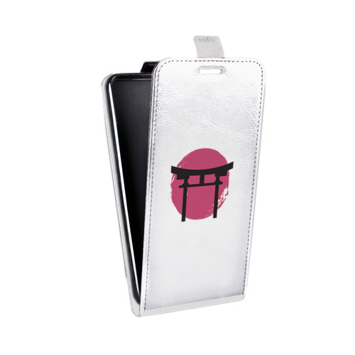 Дизайнерский вертикальный чехол-книжка для LG Google Nexus 4 Прозрачная япония