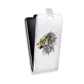 Дизайнерский вертикальный чехол-книжка для Huawei P9 Plus Прозрачные тигры