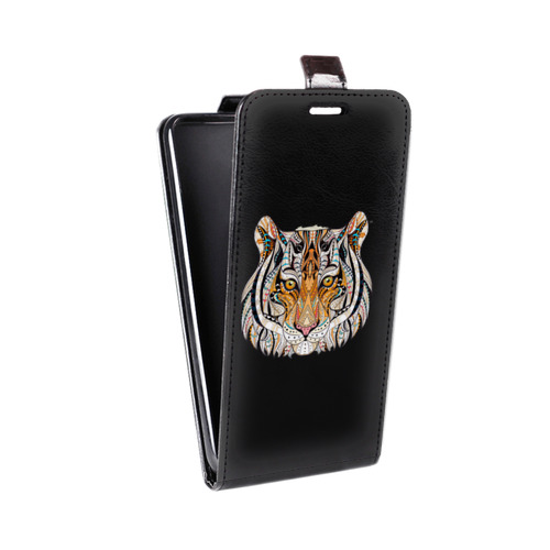 Дизайнерский вертикальный чехол-книжка для HTC Desire Eye Прозрачные тигры
