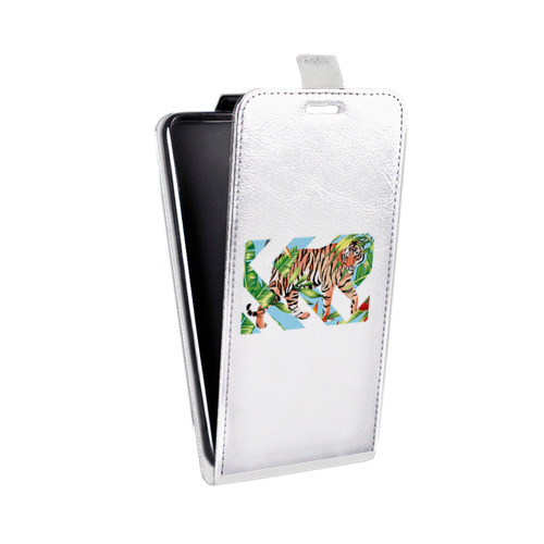 Дизайнерский вертикальный чехол-книжка для Xiaomi Redmi 10 Прозрачные тигры