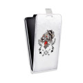 Дизайнерский вертикальный чехол-книжка для Huawei Honor 10 Прозрачный тигр