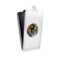 Дизайнерский вертикальный чехол-книжка для ASUS ZenFone Max Прозрачный тигр