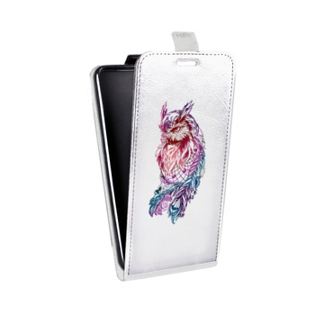 Дизайнерский вертикальный чехол-книжка для Samsung Galaxy S6 Edge Совы (на заказ)