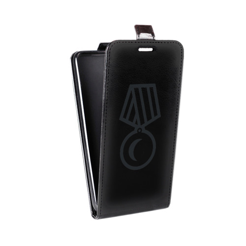 Дизайнерский вертикальный чехол-книжка для Motorola Moto E5 Plus Стикеры к Дню Победы