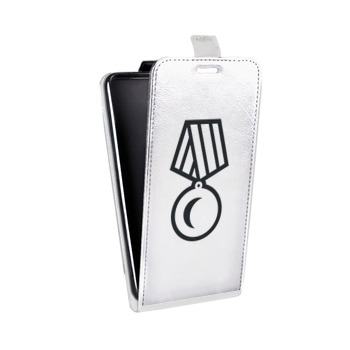 Дизайнерский вертикальный чехол-книжка для Sony Xperia E4g Стикеры к Дню Победы (на заказ)