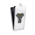 Дизайнерский вертикальный чехол-книжка для Umi Rome Прозрачные слоны
