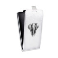 Дизайнерский вертикальный чехол-книжка для ASUS ZenFone Max Прозрачные слоны