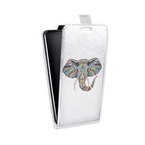 Дизайнерский вертикальный чехол-книжка для ASUS ZenFone Go ZB500KL Прозрачные слоны