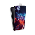 Дизайнерский вертикальный чехол-книжка для HTC U Ultra Абстракции Дым