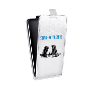 Дизайнерский вертикальный чехол-книжка для Samsung Galaxy J5 Санкт-Петербург (на заказ)