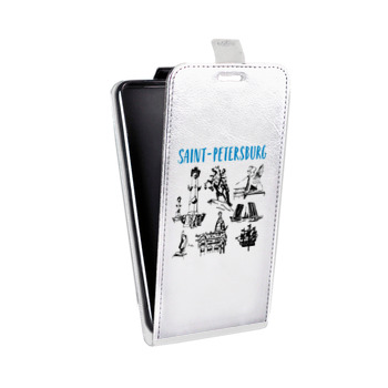 Дизайнерский вертикальный чехол-книжка для Samsung Galaxy S6 Edge Санкт-Петербург (на заказ)
