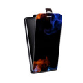 Дизайнерский вертикальный чехол-книжка для HTC Desire 530 Абстракции Дым
